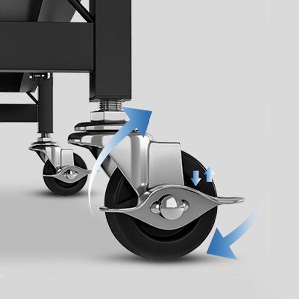 Industrial Open Etagere Bücherregal Metall -Bücherregal mit Zaubererrädern