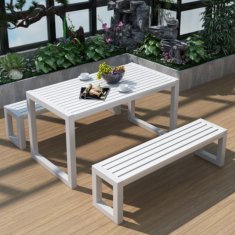 Modern Style 1/3 Pcs Dining Set Wood Rectangular Dining Table Set