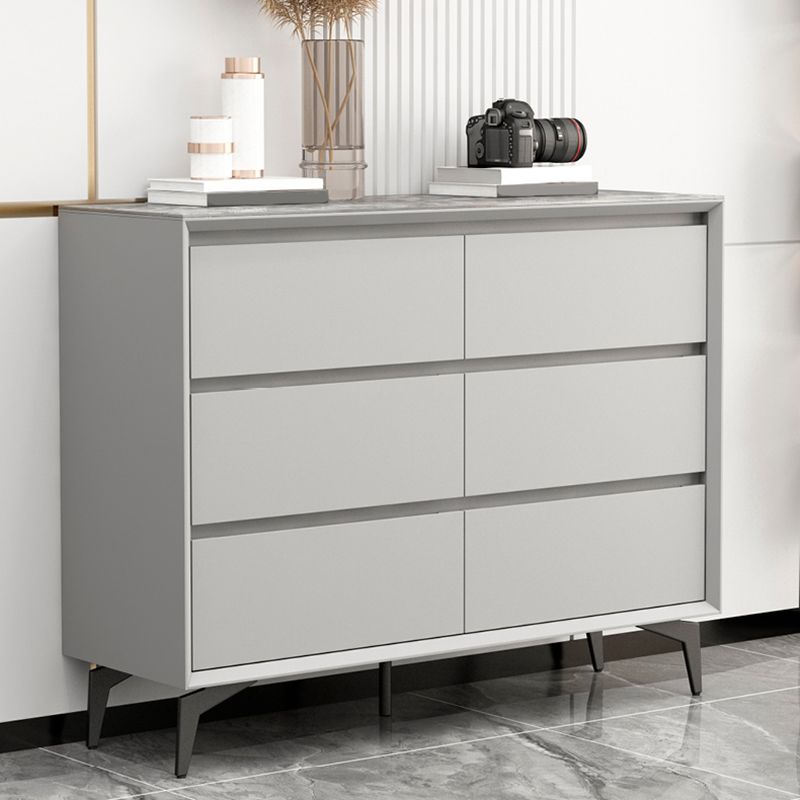 15.6-inch W Modern Storage Chest Stone Storage Chest Dresser with 3/6 Drawers