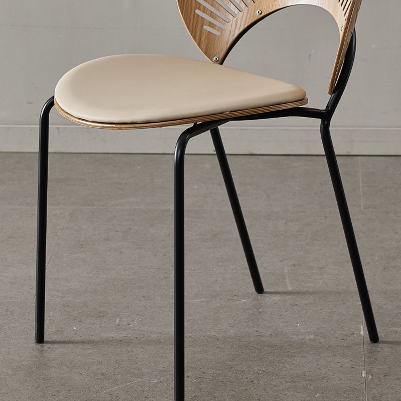 Manufactured Wood Dining Chair Contemporary Armless Home Side Chair