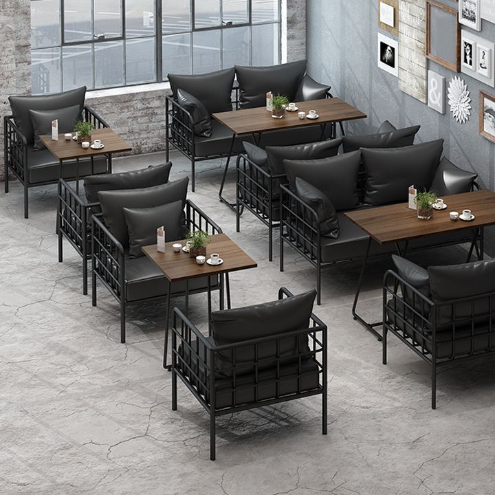 Industrial Massivholz Dinnerzimmer Küchentisch Brauner Schlittentisch für Esszimmer