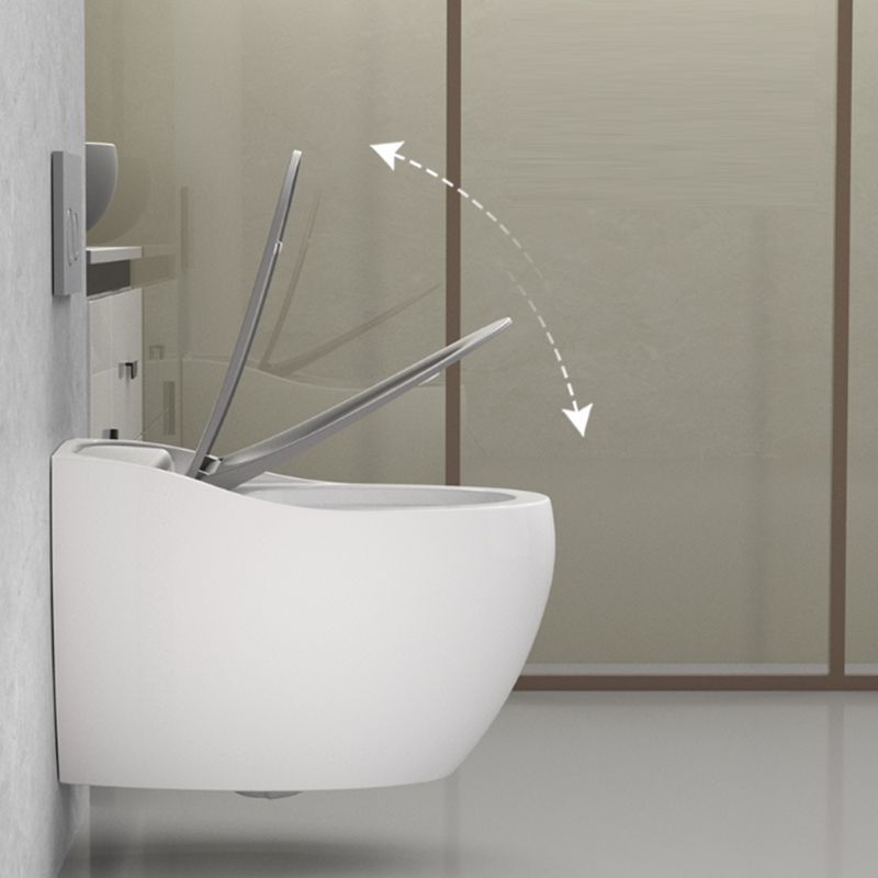 Contemporary Wall Hung Toilet Bowl Slow Close Seat Included Urine Toilet for Washroom