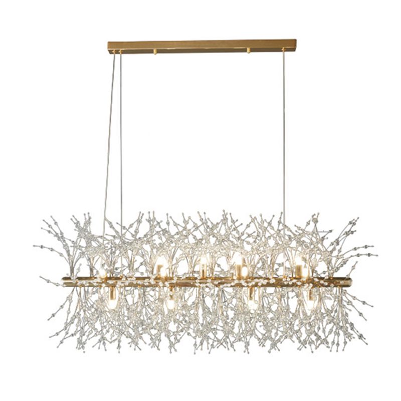 Candelier de lucante Ligera de la lámpara Parte Sala de estar de la isla moderna de la isla de iluminación