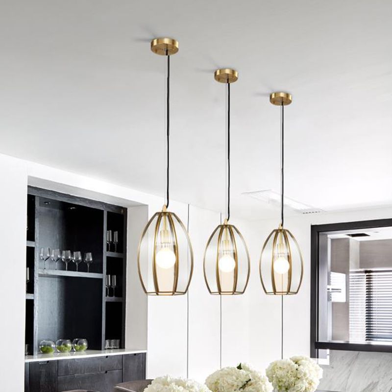Oval/Bell Clear Glass Hanging Light Kit Simple 1 Light 12"/12.5"/13" Wide Dining Room Suspension Pendant Lamp