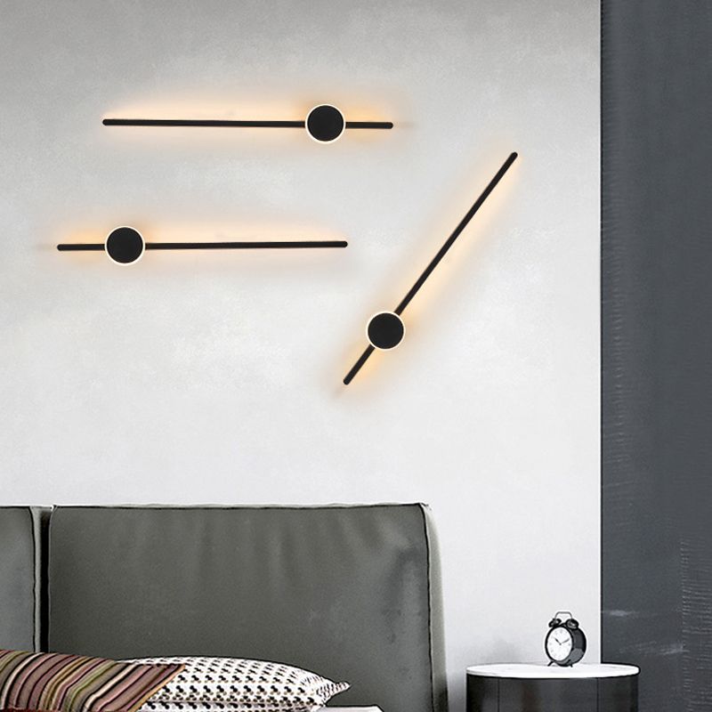 Modern Wall Light Fixture Metal 2 Light Wall Mounted Lighting for Living Room