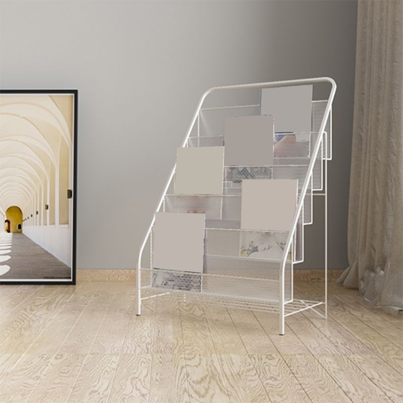 Glam Shelf Bookcase Closed Back Metal Book Shelf for Study Room