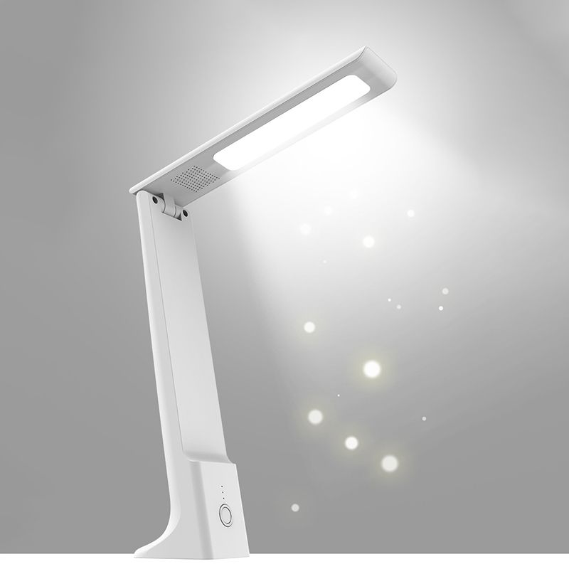 Moderne Lesetischlampe 1-Licht-Rechteck-Tischlicht mit USB-Anschluss