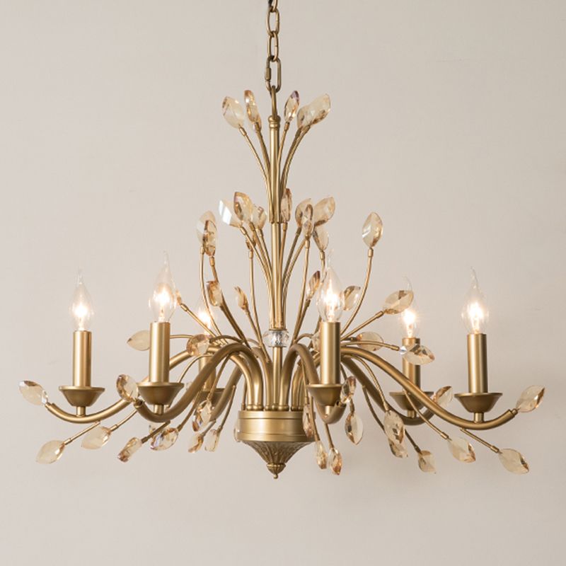 Suspended Lighting Fixture Traditional Crystal Branches Chandelier Light Fixture