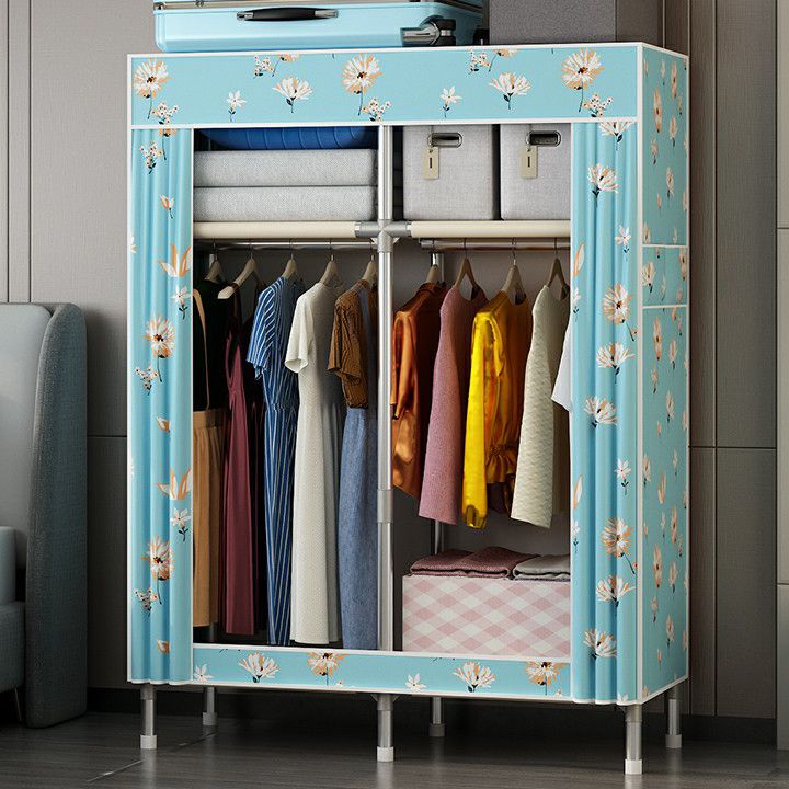 Contemporary Wardrobe Closet with Legs Metal Wardrobe Cabinet