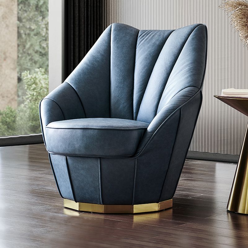 Sloped Arms Side Chair Arms Included Lounge Chair for Living Room