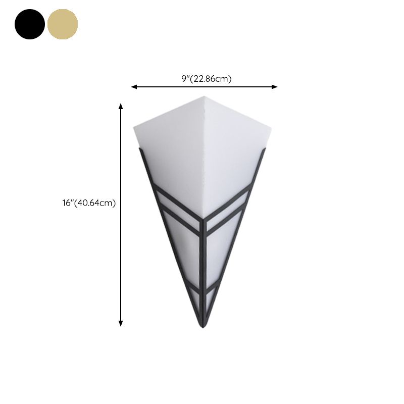 Triangle Modernist Wall Sconce Metal Sconce Light for Hallway