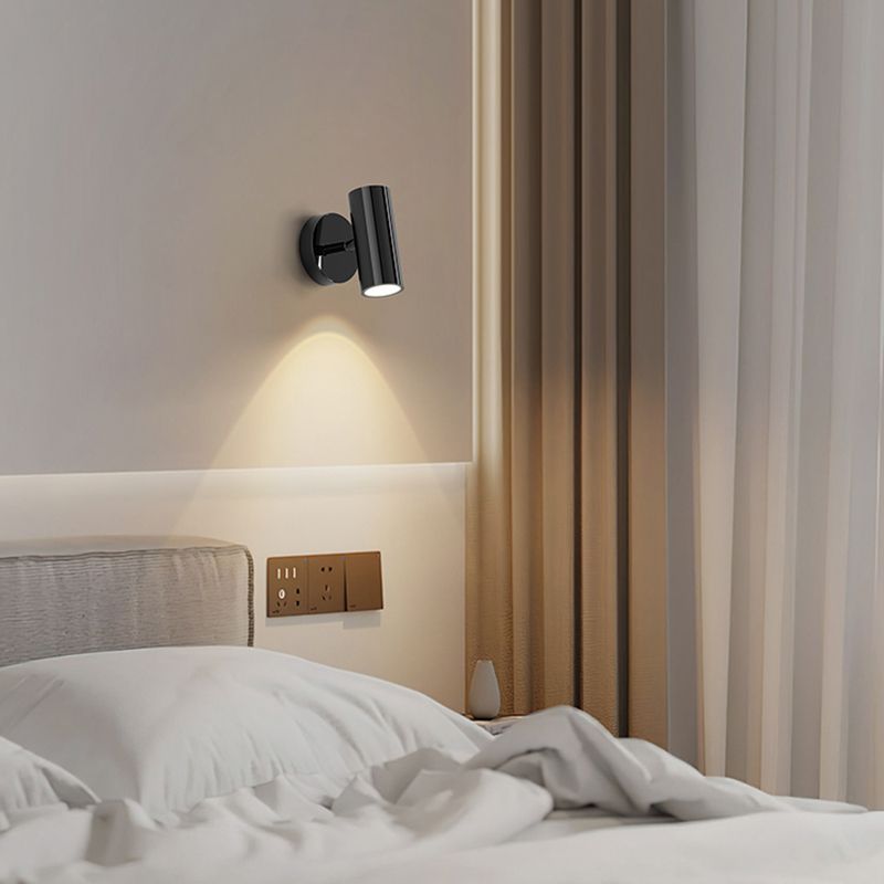 Modernism Pivoting Wall Sconce Cylinder Reading Wall Light for Bedroom