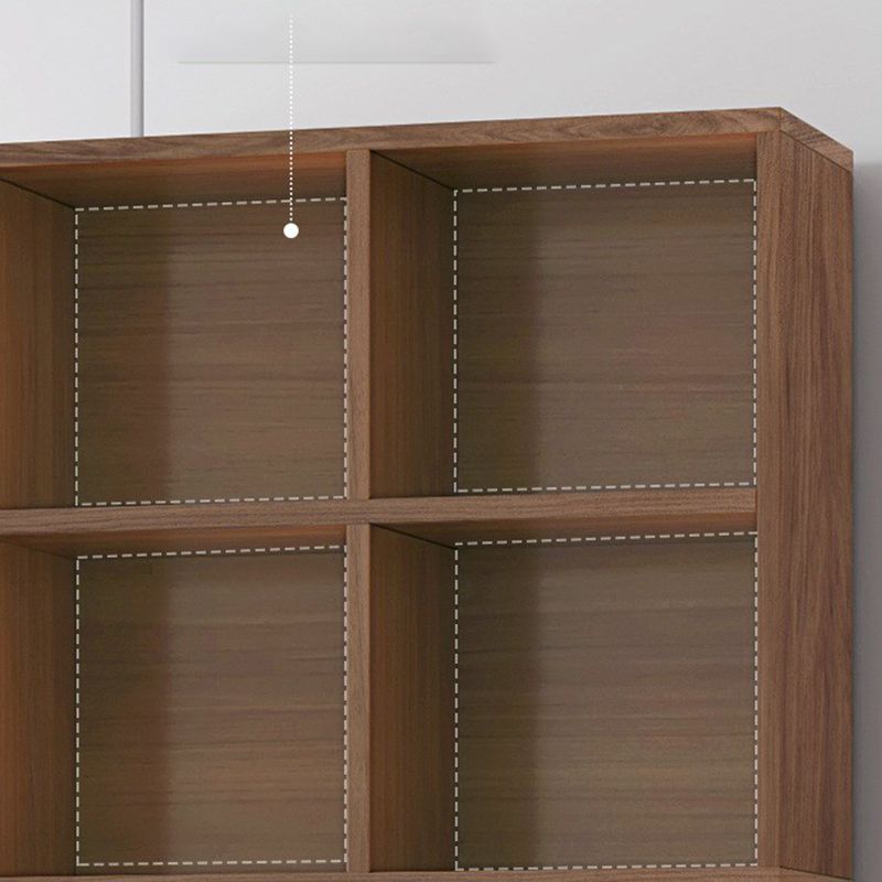 Urban Closed Back Shelf Bookcase Engineered Wood Book Shelf for Study Room