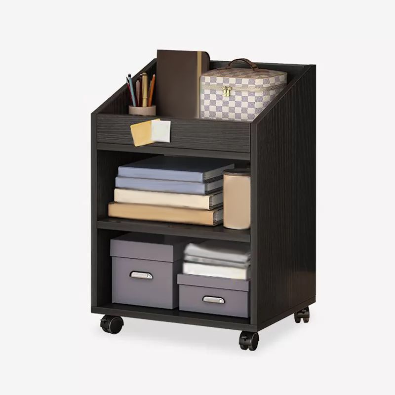 Modern Style Bookshelf Home Holzregalbuchhandel mit Zaubererrädern