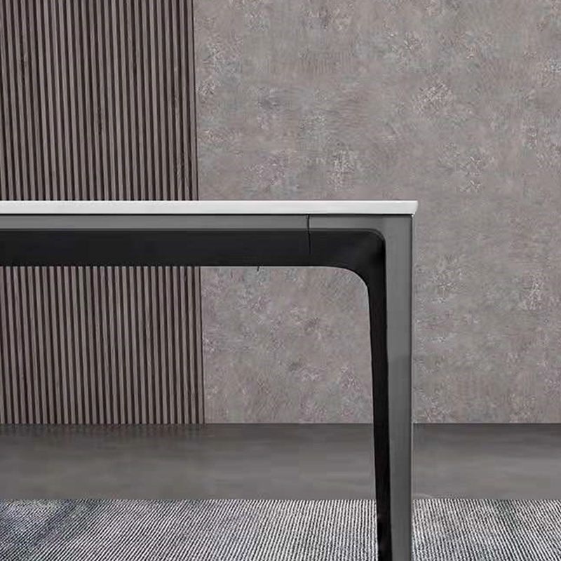 Designer Style 1/2/5/7 Pieces Dining Set Sintered Stone Top Table with Leather Chairs