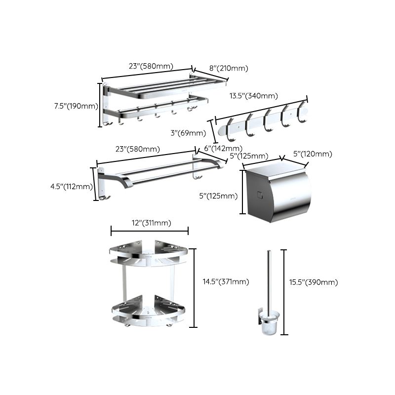 Modern Bathroom Set Towel Bar Bath Shelf Bathroom Accessories Hardware Set