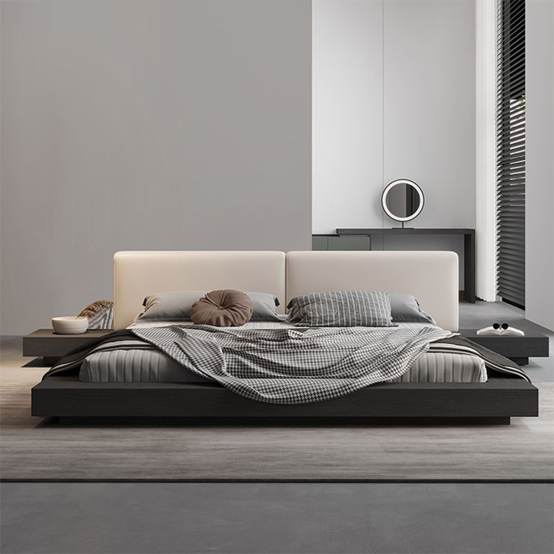 Rectangular Mid-Century Modern Standard Bed Storage Bed Frame Lift Up Storage