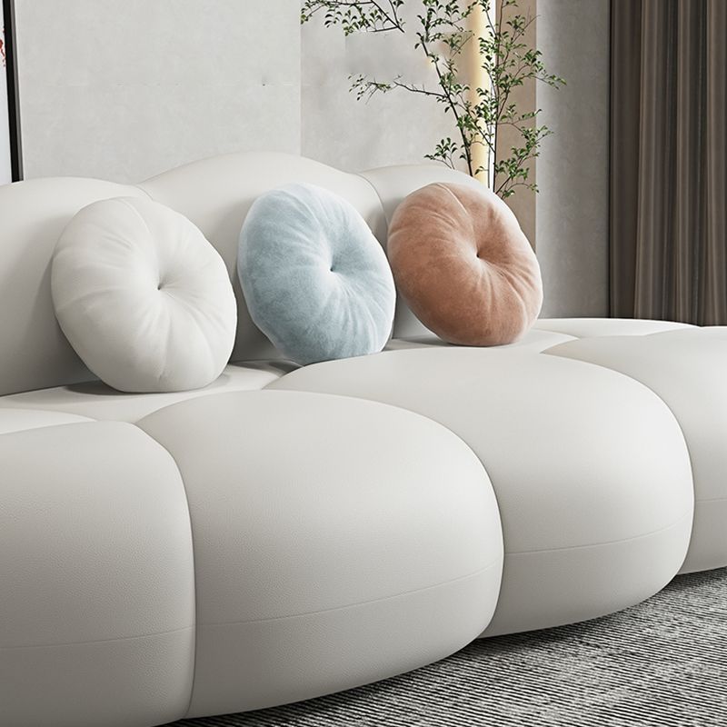 Stain-resistant 3/4-seat Sofa Statement Pillow Back Armless Sofa