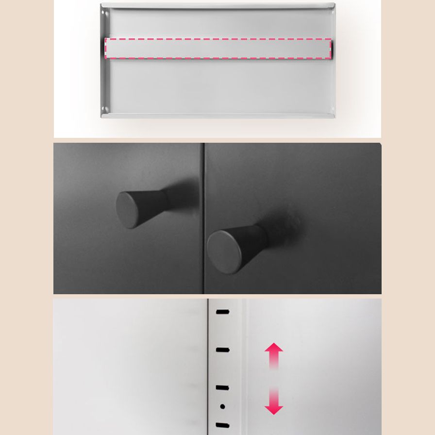 Metal Closed Back Bookshelf Modern Standard Storage Bookcase