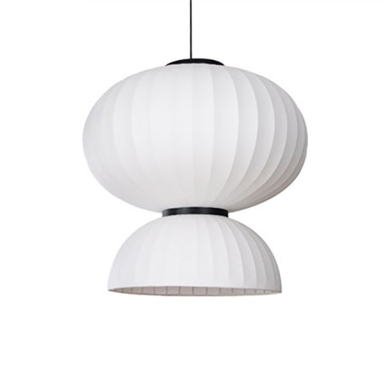 Minimalistischer Stil hängend hängendes leichte Kit weiße Laterne hängende Deckenleuchte mit Stofffarben