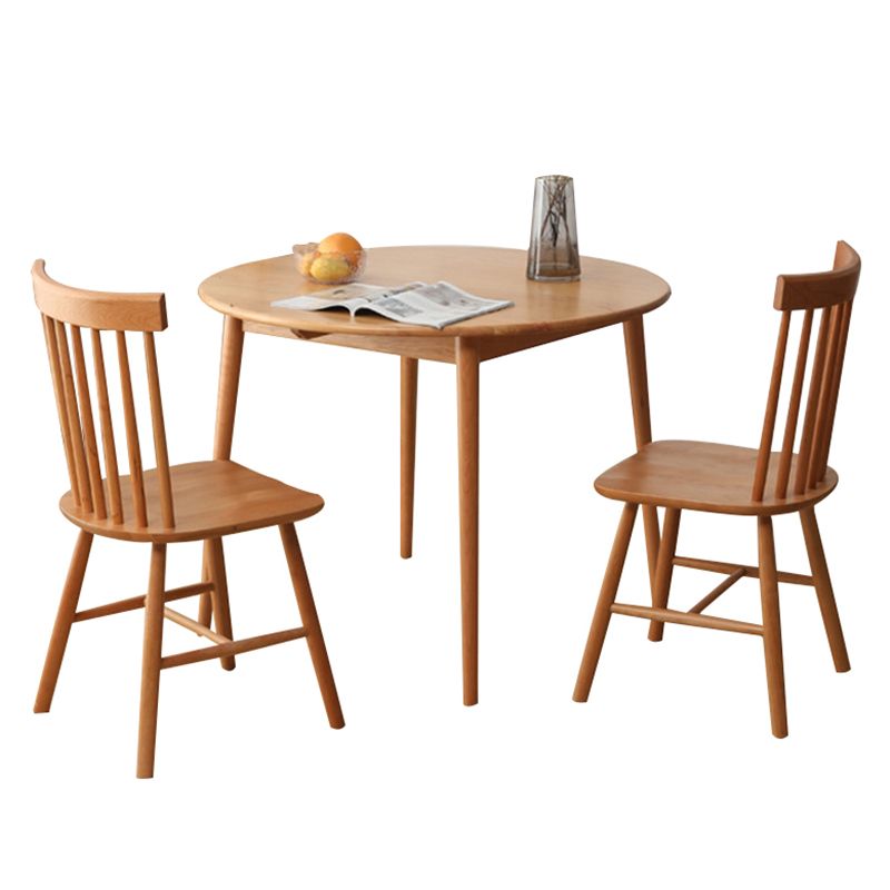 Dinner Kitchen Table Dining Room Round Solid Wood Dining Table