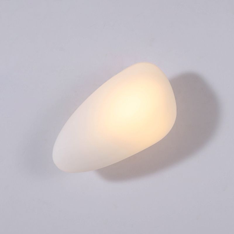 Glass Unique Shape Wall Lights Modern Style 1 Light Wall Mount Fixture for Living Room