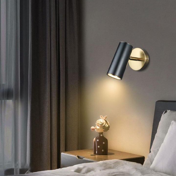 Half Cylinder 1-Light Reading Wall Light Modern Style Metal Wall Mount Light Fixture