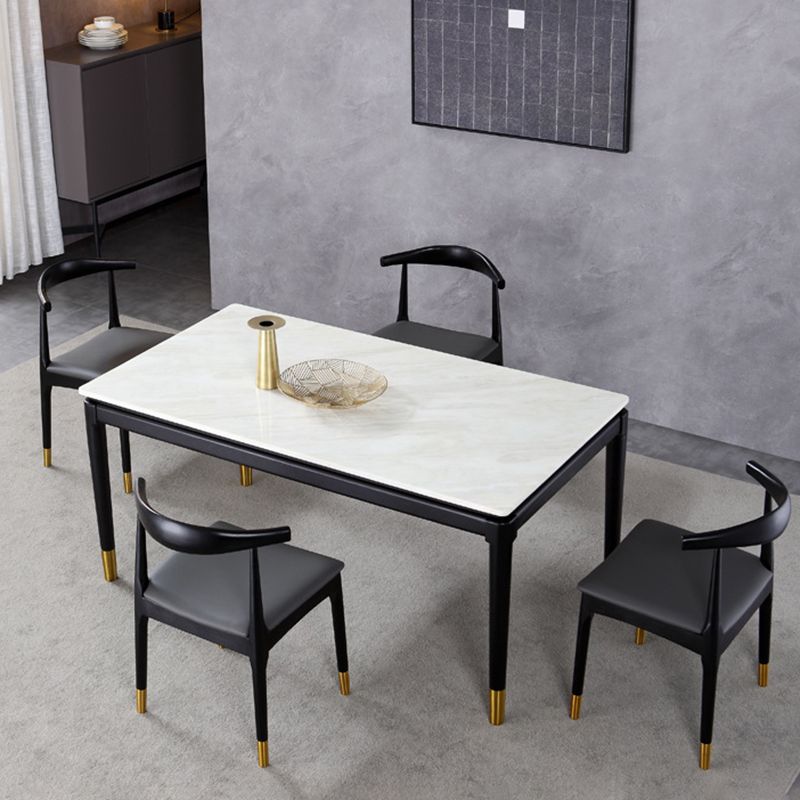 Silla lateral interior escandinava Silla de comedor tapizada con respaldo abierto de madera