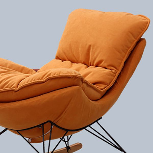 Modern Style Rocking Chair Indoor Mother Feeding Sofa Rocking Chair with Ottoman