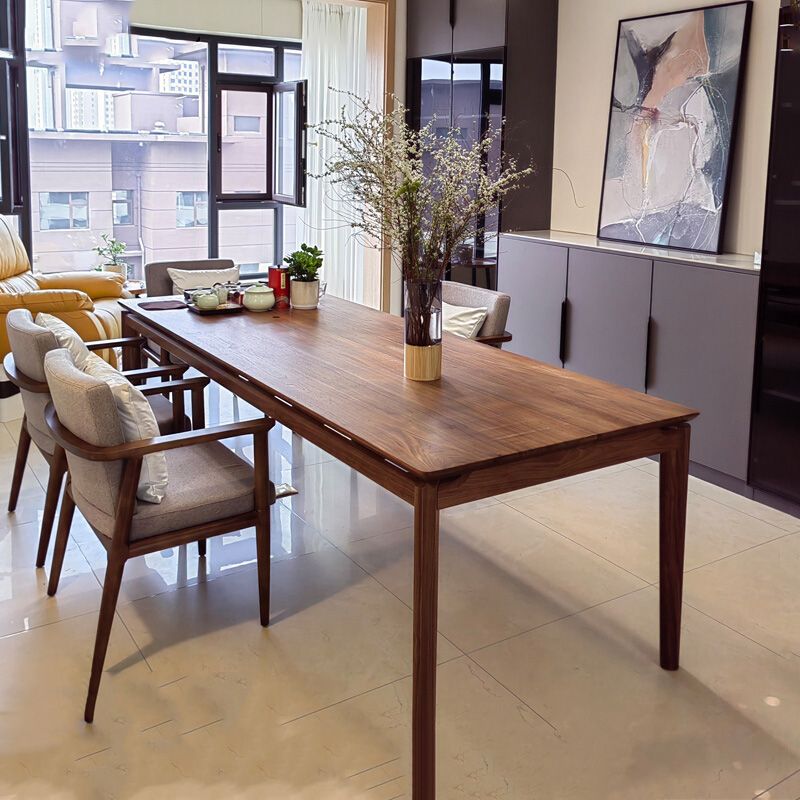 Rectangle Dining Table Cherry Wooden Table for Kitchen Dining Room