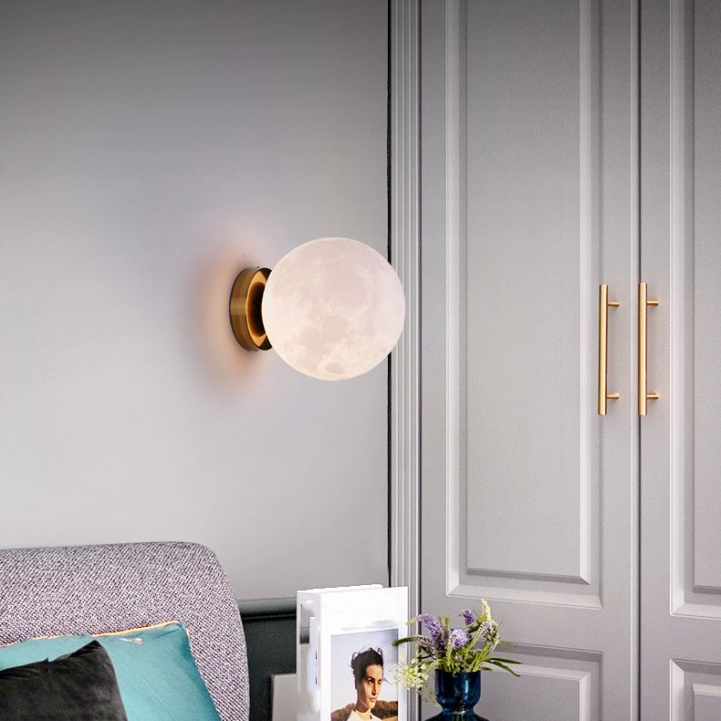 Salon Gold Mur Light Modern Globe One Head Simple Mur Mount Sconce