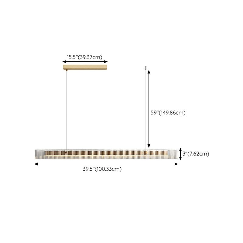 Modern Single Golden Kitchen Island Lighting LED Island Pendant Lighting