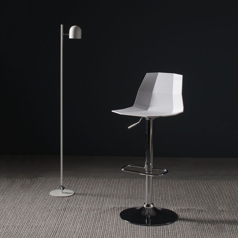 Living Room Nordic Adjustable Barstool PP Seat Bar Stool with Pedal