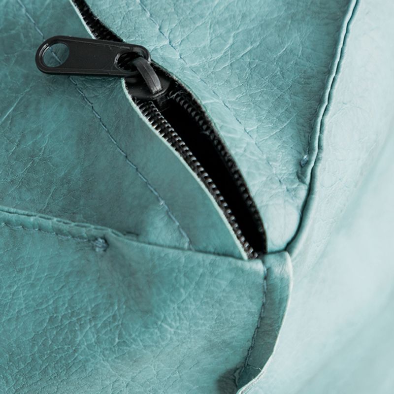 Modern Square Pouf Leather Water Resistant Pouf for Living Room