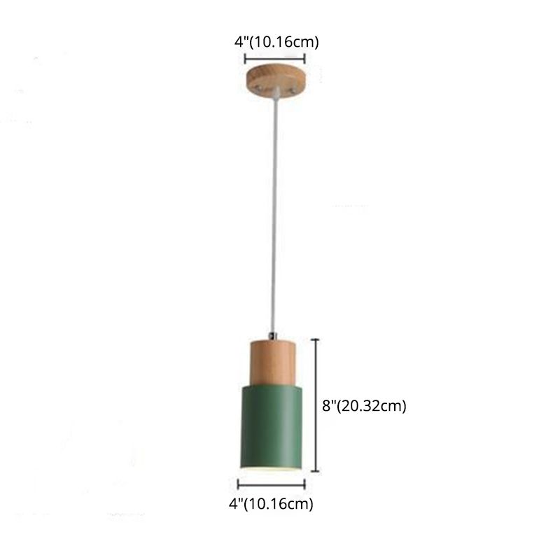 1 Cylindre lumineux Lights Hanging Lighttures Nordic Style Light For Restaurant