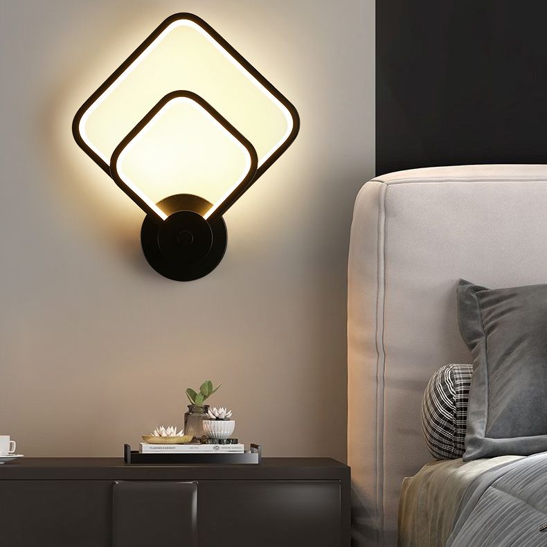 Accesorio de iluminación de pared geométrica de estilo nórdico LLUACIÓN MUNTA MONTAJE DEL ALMENTO DEL DORMITOR METAL
