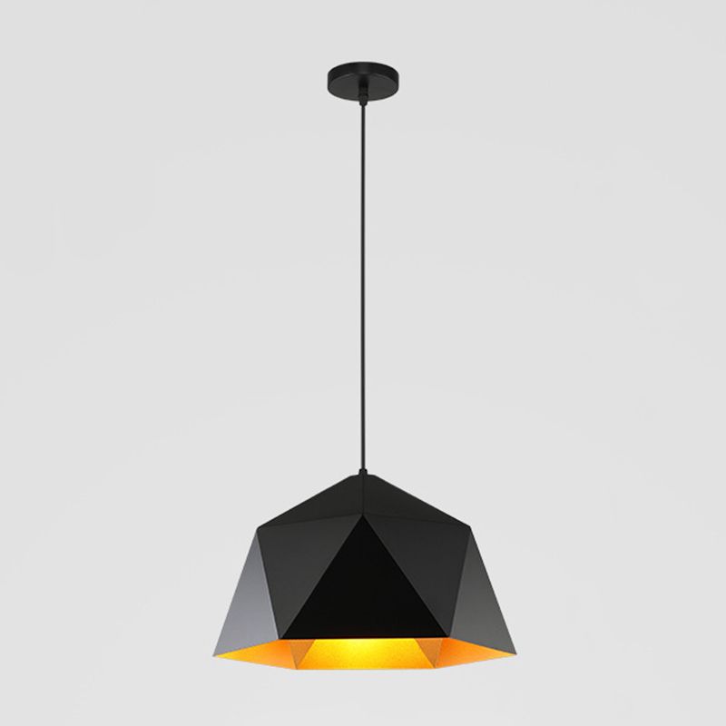 Macaron Style 1 Suspension de tête Lumière en aluminium Rhombus Pendante Pendante pour salle à manger