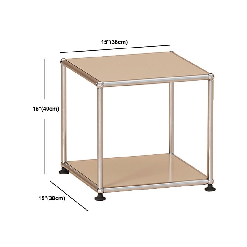 Contemporary Style Coffee Cocktail Table Metal 4 Legs Coffee Table