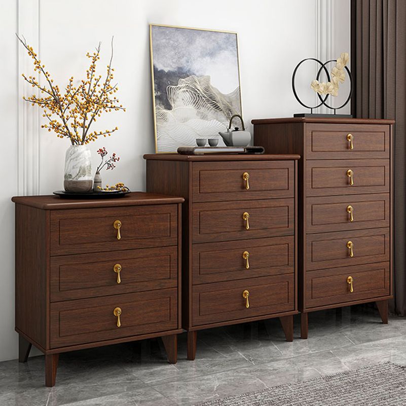 Contemporary Glam Storage Chest Dresser Wooden Chest with Drawers
