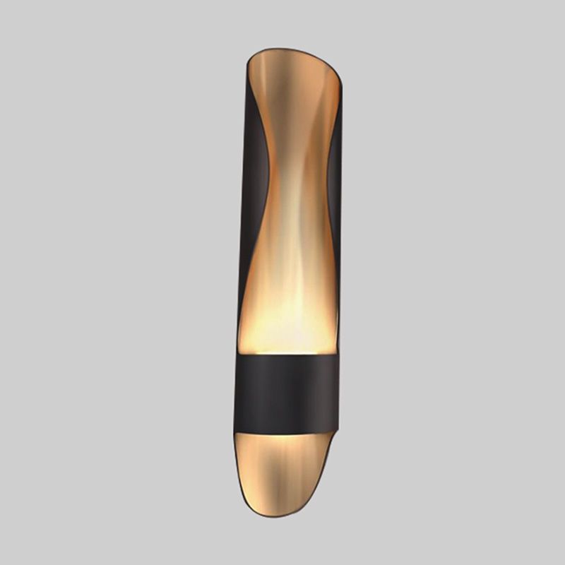 Luce da parete in metallo postmoderno a 1 luci a 1 luci a 1 luci in bianco e nero per soggiorno