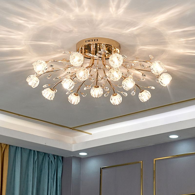 Montaggio vintage a sfioramento leggero vetro a costola in vetro a filo per soggiorno per soggiorno