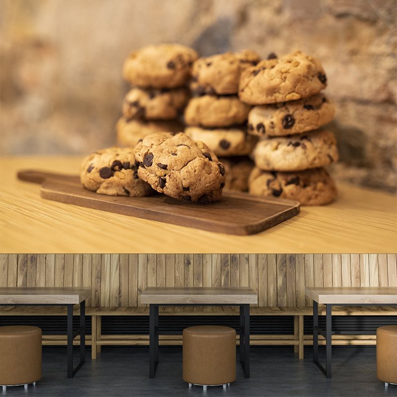 Cookie Snack Modern Coffee Shop Bakery Wall Decor Moisture-Resistant Wall Covering