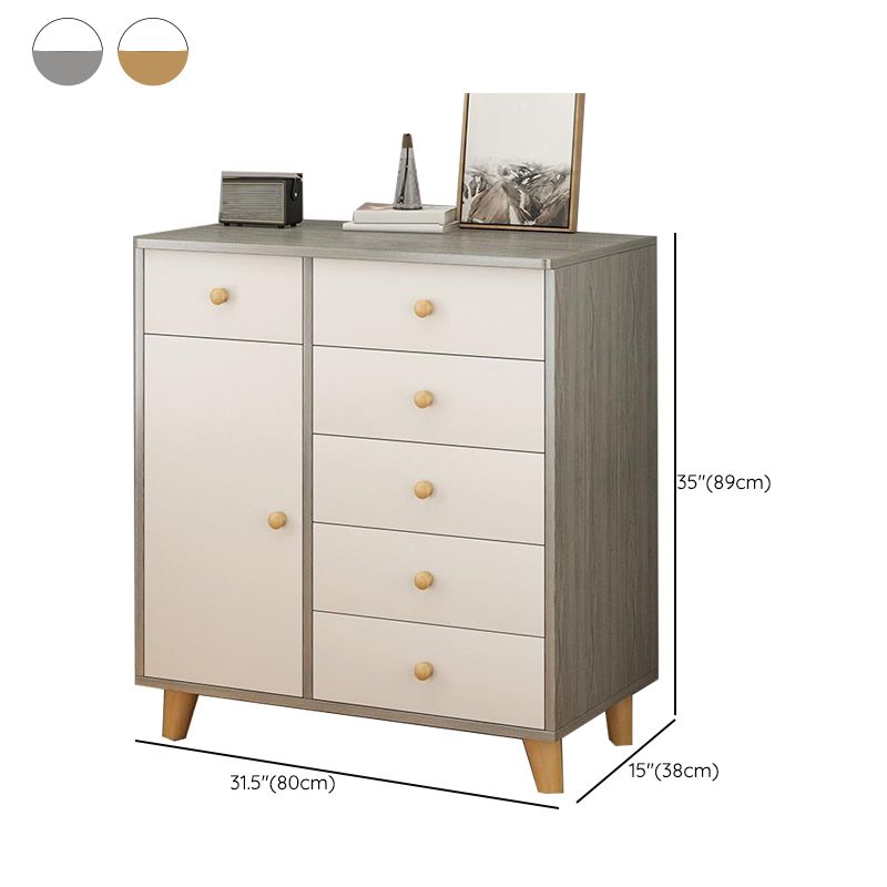 Wooden Storage Chest Ultra Modern 14.82 Inch Width Storage Chest Dresser