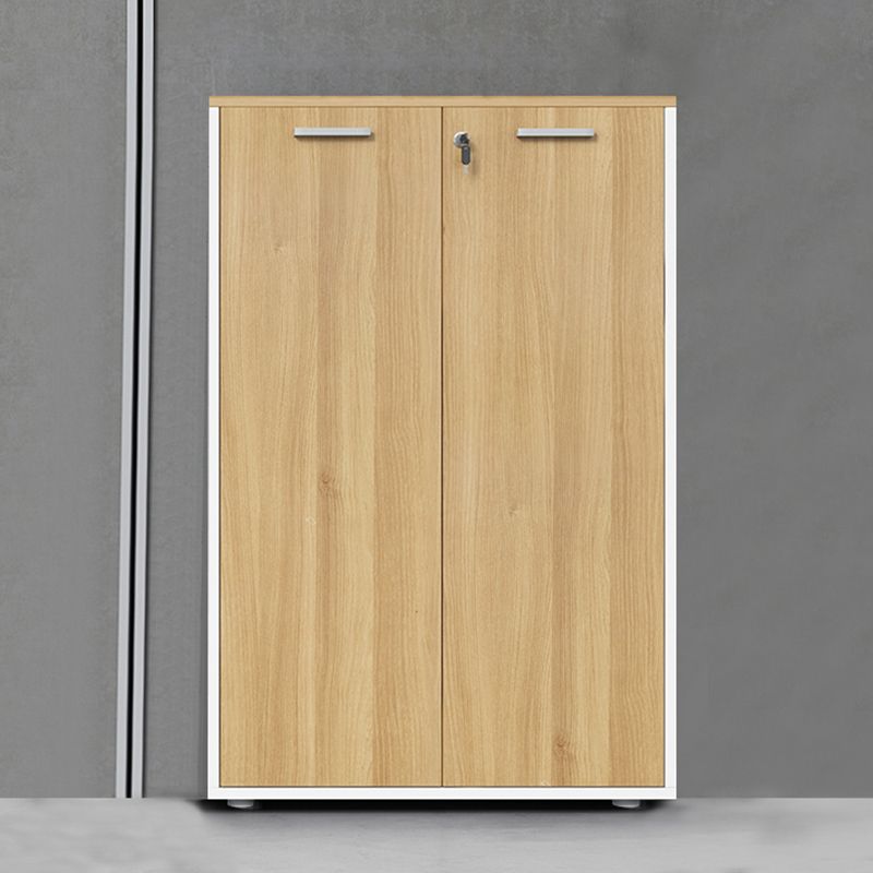 Nordic Style File Cabinets Solid Wood Frame Horizontal File Cabinet with Key Lock Office