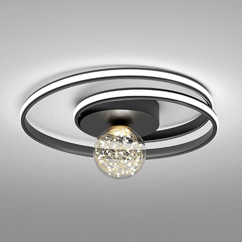 Lámpara de techo de montaje empotrado circular de estilo minimalista moderno Luces de techo de montaje empotrado de metal