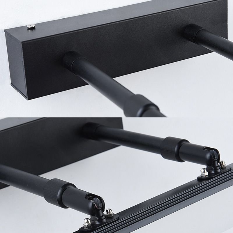 Modern Minimalist Style Linear Vanity Wall Light Fixtures Metal Vanity Lamp with Acrylic Shade