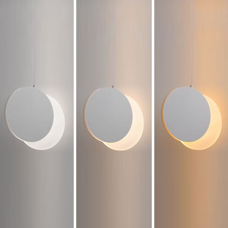 LED Contemporary Suspension Pendant Metal Hanging Pendant Lights for Bedroom