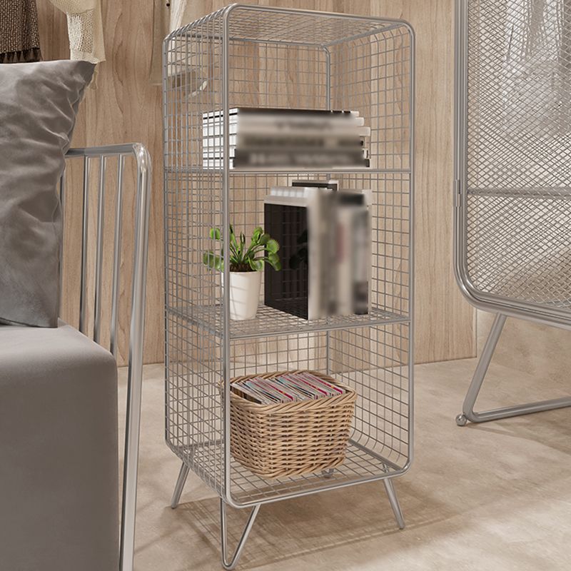 Industrial Standard Bookcase Contemporary Metal Closed Back Bookcase