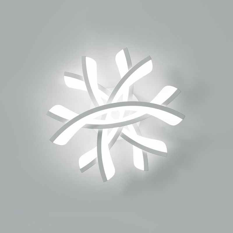 Lámpara de techo de metal con sombra, lámpara LED de estilo minimalista, lámpara semi empotrada