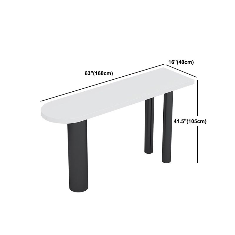 Modern 1/3 Pieces Bar Table Set Stone Counter Table with High Stools